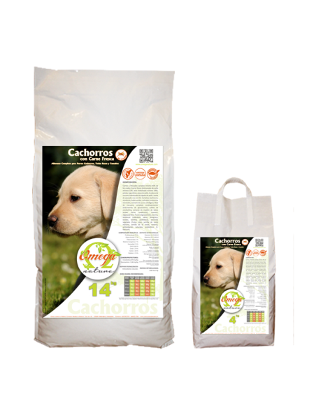 Cachorros Sin Cereales Con Carne Fresca Omega Nature