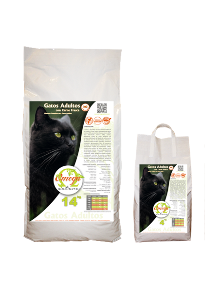 Gatos Adultos Sin Cereales Con Carne Fresca Omega Nature